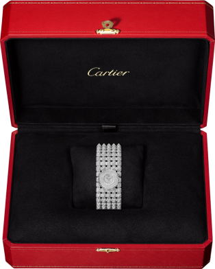 Clash [Un]limited 腕錶 21.4毫米，石英機芯，18K白色黃金，鑽石，金屬錶鏈